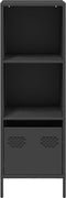 vidaXL - Hoge - kast - 35x39x103,5 - cm - staal - zwart
