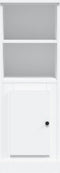 vidaXL - Hoge - kast - 36,35,5x103,5 - cm - bewerkt - hout - wit