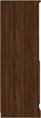 vidaXL - Hoge - kast - 36x35,5x103,5 - cm - bewerkt - hout - bruin - eikenkleur