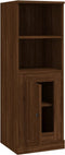 vidaXL - Hoge - kast - 36x35,5x103,5 - cm - bewerkt - hout - bruin - eikenkleur