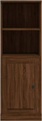 vidaXL - Hoge - kast - 36x35,5x103,5 - cm - bewerkt - hout - bruin - eikenkleur