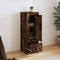 vidaXL - Hoge - kast - 36x35,5x103,5 - cm - bewerkt - hout - gerookt - eikenkleurig