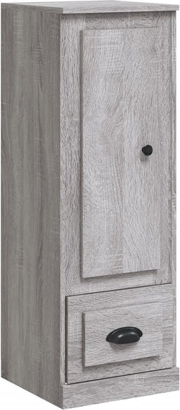 vidaXL - Hoge - kast - 36x35,5x103,5 - cm - bewerkt - hout - grijs - sonoma - eikenkleur