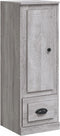 vidaXL - Hoge - kast - 36x35,5x103,5 - cm - bewerkt - hout - grijs - sonoma - eikenkleur