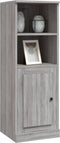 vidaXL - Hoge - kast - 36x35,5x103,5 - cm - bewerkt - hout - grijs - sonoma - eikenkleur