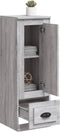 vidaXL - Hoge - kast - 36x35,5x103,5 - cm - bewerkt - hout - grijs - sonoma - eikenkleur