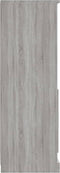 vidaXL - Hoge - kast - 36x35,5x103,5 - cm - bewerkt - hout - grijs - sonoma - eikenkleur