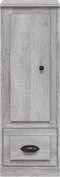 vidaXL - Hoge - kast - 36x35,5x103,5 - cm - bewerkt - hout - grijs - sonoma - eikenkleur