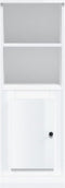 vidaXL - Hoge - kast - 36x35,5x103,5 - cm - bewerkt - hout - hoogglans - wit