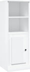 vidaXL - Hoge - kast - 36x35,5x103,5 - cm - bewerkt - hout - hoogglans - wit