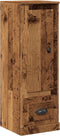 vidaXL - Hoge - kast - 36x35,5x103,5 - cm - bewerkt - hout - oud - houtkleurig