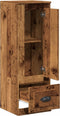 vidaXL - Hoge - kast - 36x35,5x103,5 - cm - bewerkt - hout - oud - houtkleurig