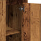 vidaXL - Hoge - kast - 36x35,5x103,5 - cm - bewerkt - hout - oud - houtkleurig
