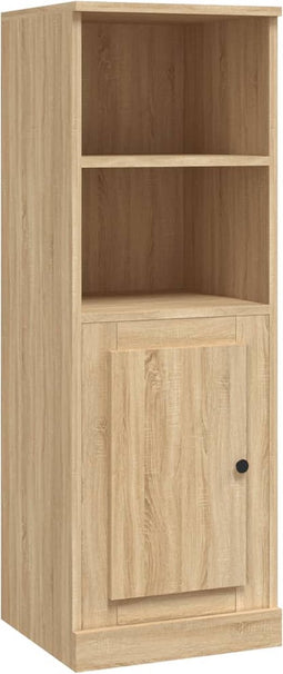 vidaXL - Hoge - kast - 36x35,5x103,5 - cm - bewerkt - hout - sonoma - eikenkleurig