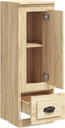 vidaXL - Hoge - kast - 36x35,5x103,5 - cm - bewerkt - hout - sonoma - eikenkleurig