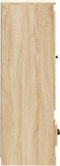 vidaXL - Hoge - kast - 36x35,5x103,5 - cm - bewerkt - hout - sonoma - eikenkleurig