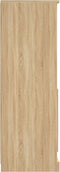 vidaXL - Hoge - kast - 36x35,5x103,5 - cm - bewerkt - hout - sonoma - eikenkleurig