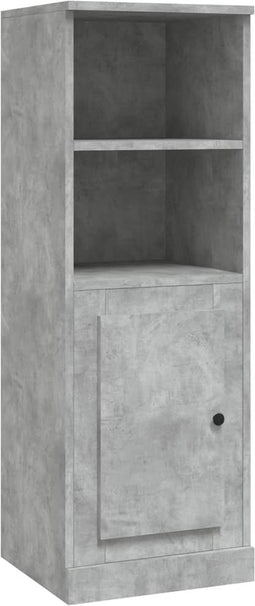vidaXL - Hoge - kast - 36x35,5x103,5 - cm - bewerkt - hout - betongrijs