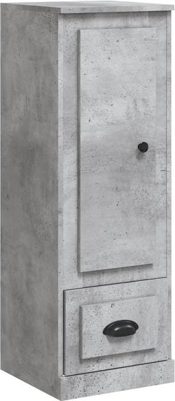 vidaXL - Hoge - kast - 36x35,5x103,5 - cm - bewerkt - hout - betongrijs