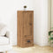 vidaXL - Hoge - kast - 36x35,5x103,5 - cm - bewerkt - hout - artisanaal - eikenkleurig