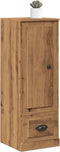 vidaXL - Hoge - kast - 36x35,5x103,5 - cm - bewerkt - hout - artisanaal - eikenkleurig