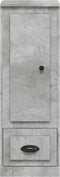 vidaXL - Hoge - kast - 36x35,5x103,5 - cm - bewerkt - hout - betongrijs