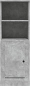 vidaXL - Hoge - kast - 36x35,5x103,5 - cm - bewerkt - hout - betongrijs