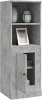 vidaXL - Hoge - kast - 36x35,5x103,5 - cm - bewerkt - hout - betongrijs