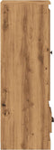 vidaXL - Hoge - kast - 36x35,5x103,5 - cm - bewerkt - hout - artisanaal - eikenkleurig