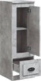 vidaXL - Hoge - kast - 36x35,5x103,5 - cm - bewerkt - hout - betongrijs