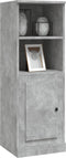 vidaXL - Hoge - kast - 36x35,5x103,5 - cm - bewerkt - hout - betongrijs