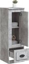 vidaXL - Hoge - kast - 36x35,5x103,5 - cm - bewerkt - hout - betongrijs