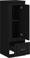 vidaXL - Hoge - kast - 36x35,5x103,5 - cm - bewerkt - hout - zwart