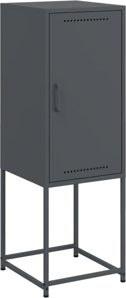 vidaXL - Hoge - kast - 36x39x107 - cm - staal - antracietkleurig