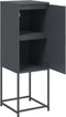 vidaXL - Hoge - kast - 36x39x107 - cm - staal - antracietkleurig