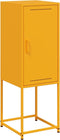 vidaXL - Hoge - kast - 36x39x107 - cm - staal - mosterdgeel