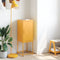 vidaXL - Hoge - kast - 36x39x107 - cm - staal - mosterdgeel