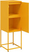 vidaXL - Hoge - kast - 36x39x107 - cm - staal - mosterdgeel