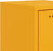 vidaXL - Hoge - kast - 36x39x107 - cm - staal - mosterdgeel