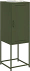 vidaXL - Hoge - kast - 36x39x107 - cm - staal - olijfgroen