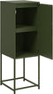 vidaXL - Hoge - kast - 36x39x107 - cm - staal - olijfgroen