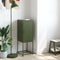 vidaXL - Hoge - kast - 36x39x107 - cm - staal - olijfgroen