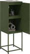 vidaXL - Hoge - kast - 36x39x107 - cm - staal - olijfgroen