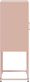 vidaXL - Hoge - kast - 36x39x107 - cm - staal - roze