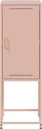 vidaXL - Hoge - kast - 36x39x107 - cm - staal - roze