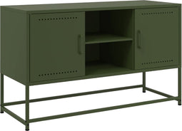 vidaXL - Hoge - kast - 36x39x107 - cm - staal - wit