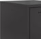 vidaXL - Hoge - kast - 36x39x107 - cm - staal - zwart