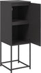 vidaXL - Hoge - kast - 36x39x107 - cm - staal - zwart