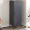 vidaXL - Hoge - kast - 36x39x113 - cm - staal - antracietkleurig
