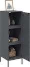 vidaXL - Hoge - kast - 36x39x113 - cm - staal - antracietkleurig